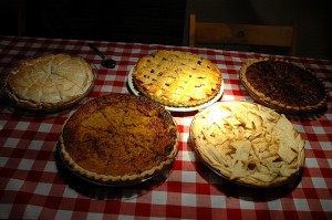 Five pies