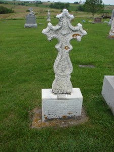 Grave marker for Mary Ryan (1841-1875)