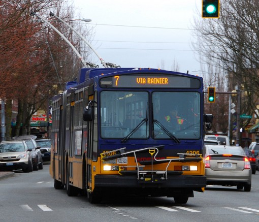 Metro bus on Rainier